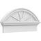 Ekena Millwork Segment Arch 4 Spoke Architectural Grade PVC Combination Pediment, 28"W x 13-7/8"H x 2-3/4"P PEDPC028X140SEG04 - alternate 1